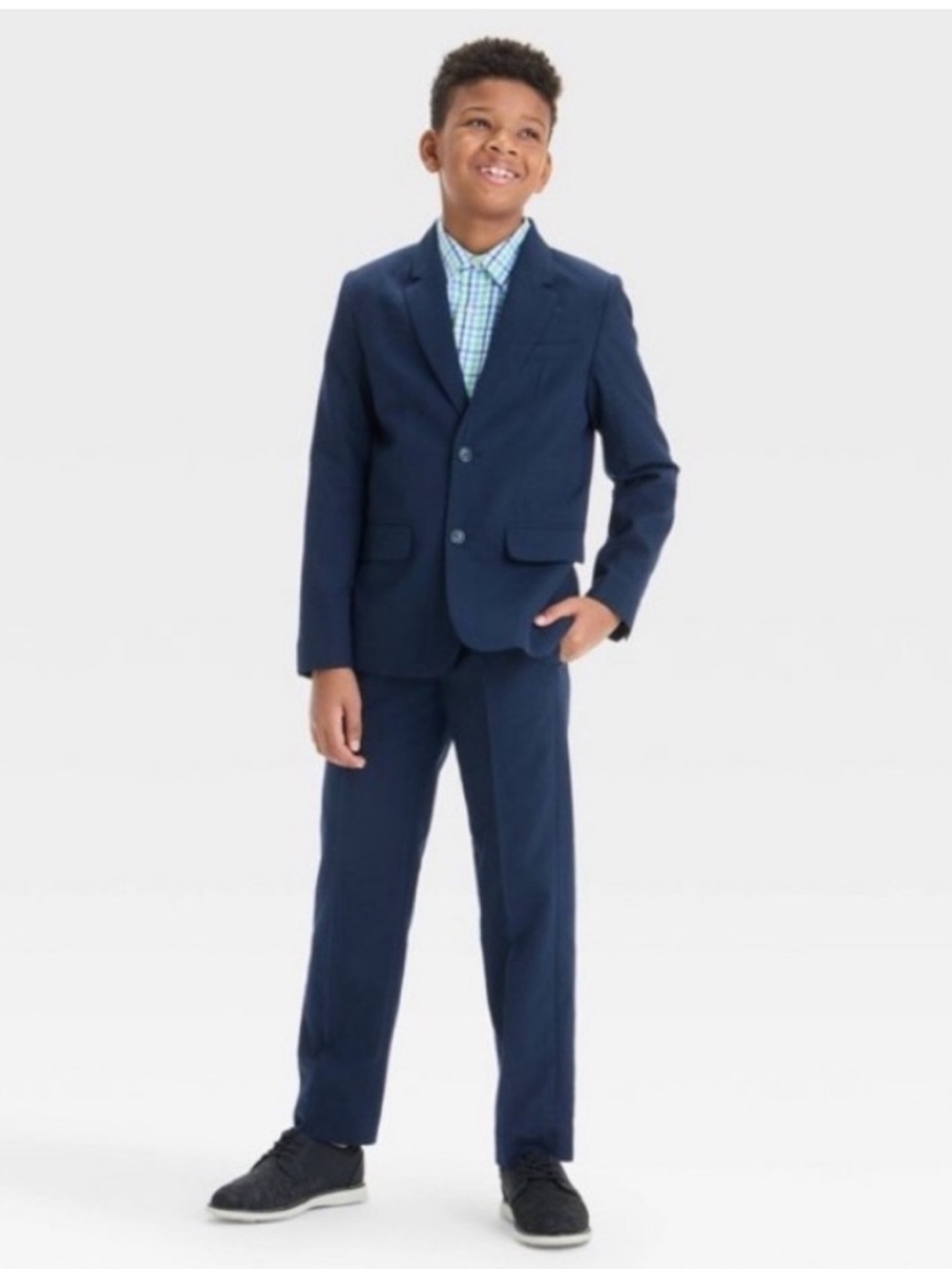 Cat & Jack Boys Navy Two-Piece Suit